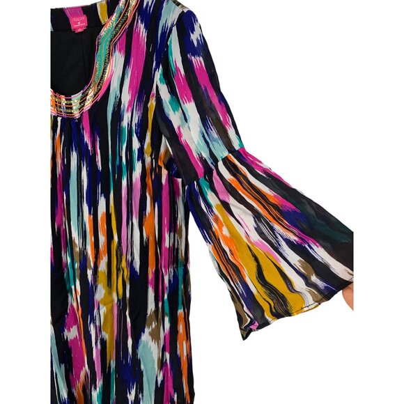 Trina Turk x INC Womens Shift Sequin Scoop Neck Mini Dress Size L NWOT 7672 - Picture 5 of 11